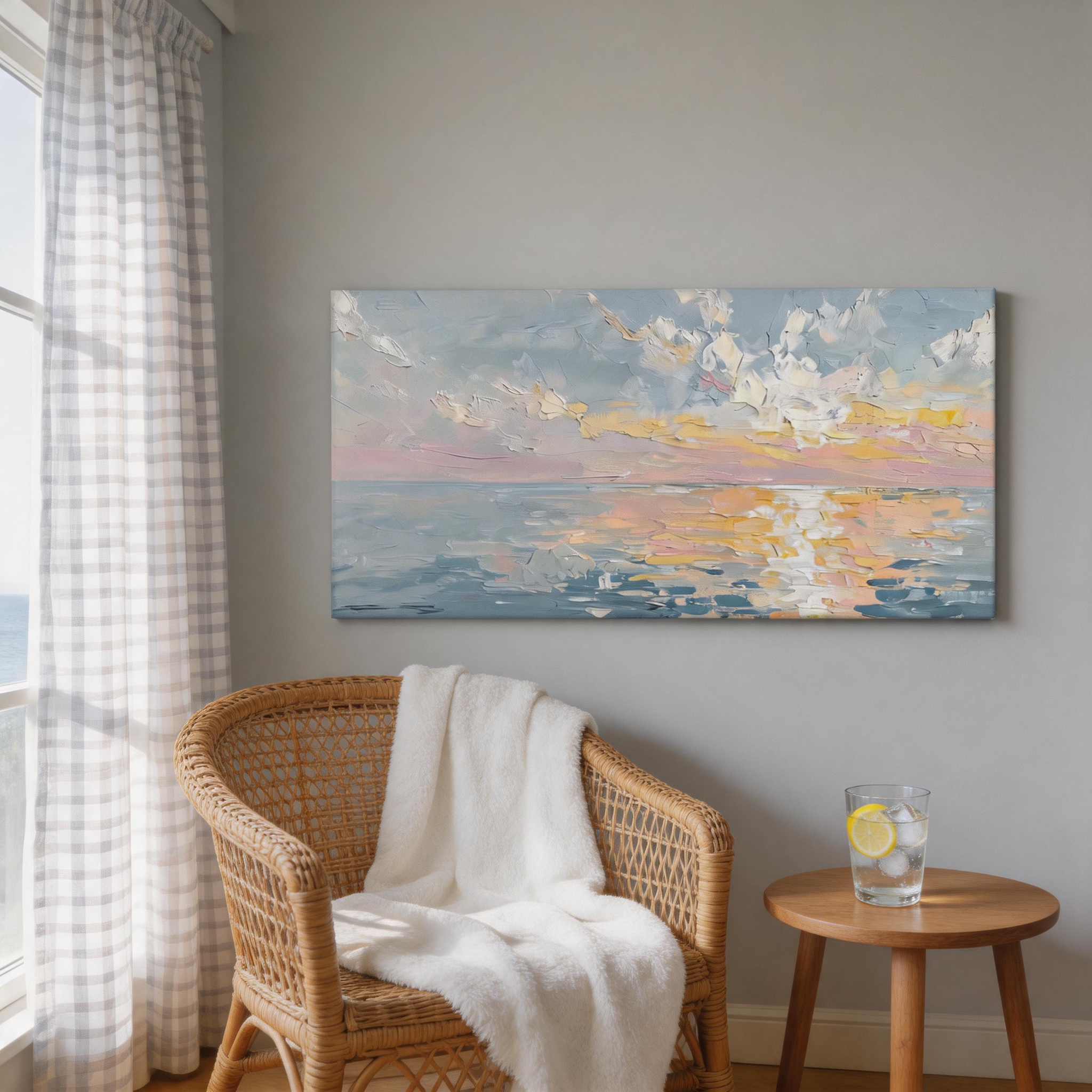Pastel Sunset Seascape Wall Art #BC014
